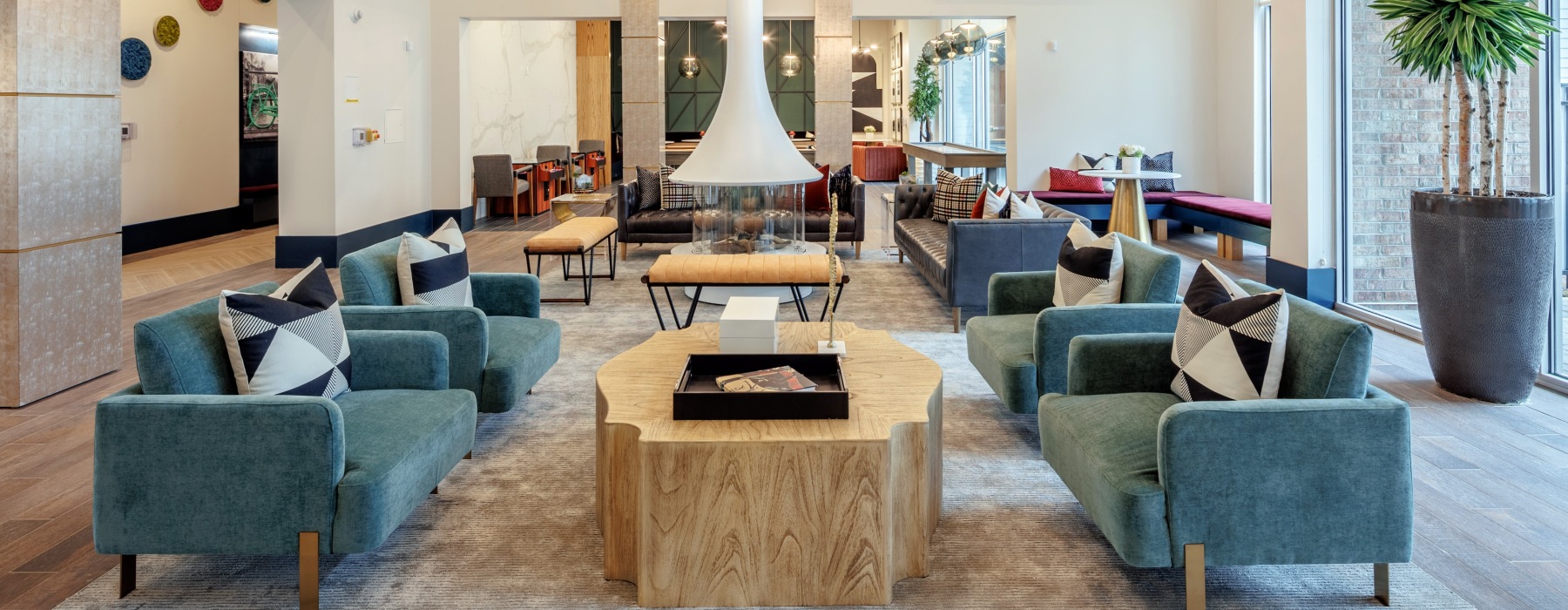 Resident fireside lounge